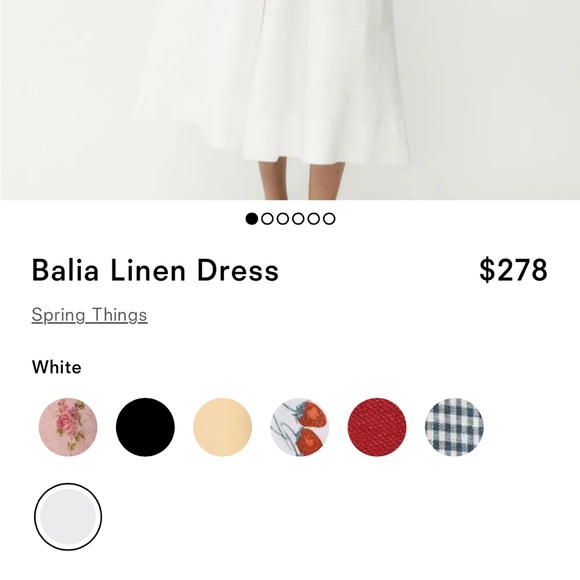 REFORMATION Balia Linen Dress - Picture 2 of 16